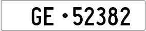 Truck License Plate
